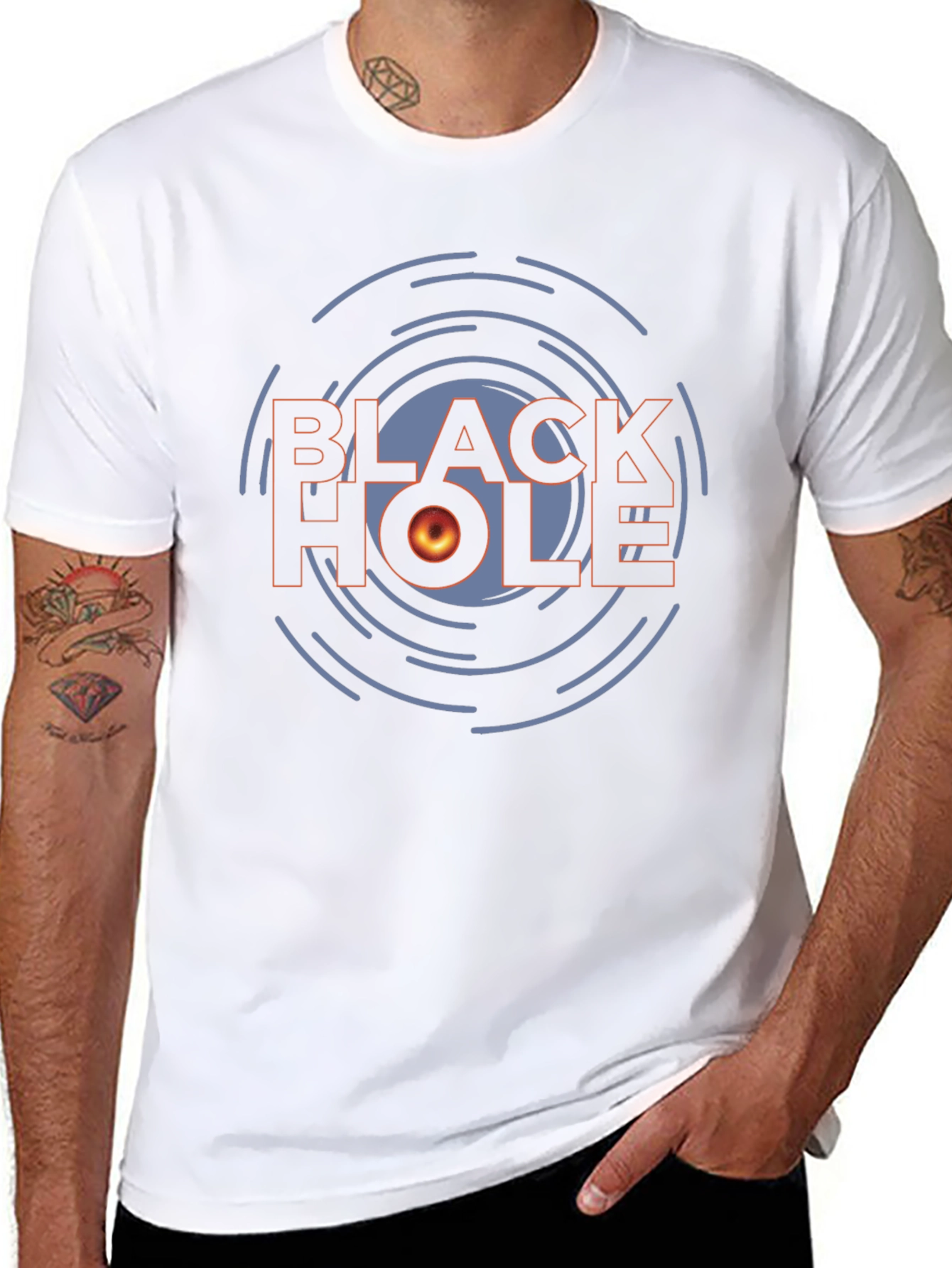 Black Hole Graphic T-Shirt - Sci-Fi Design