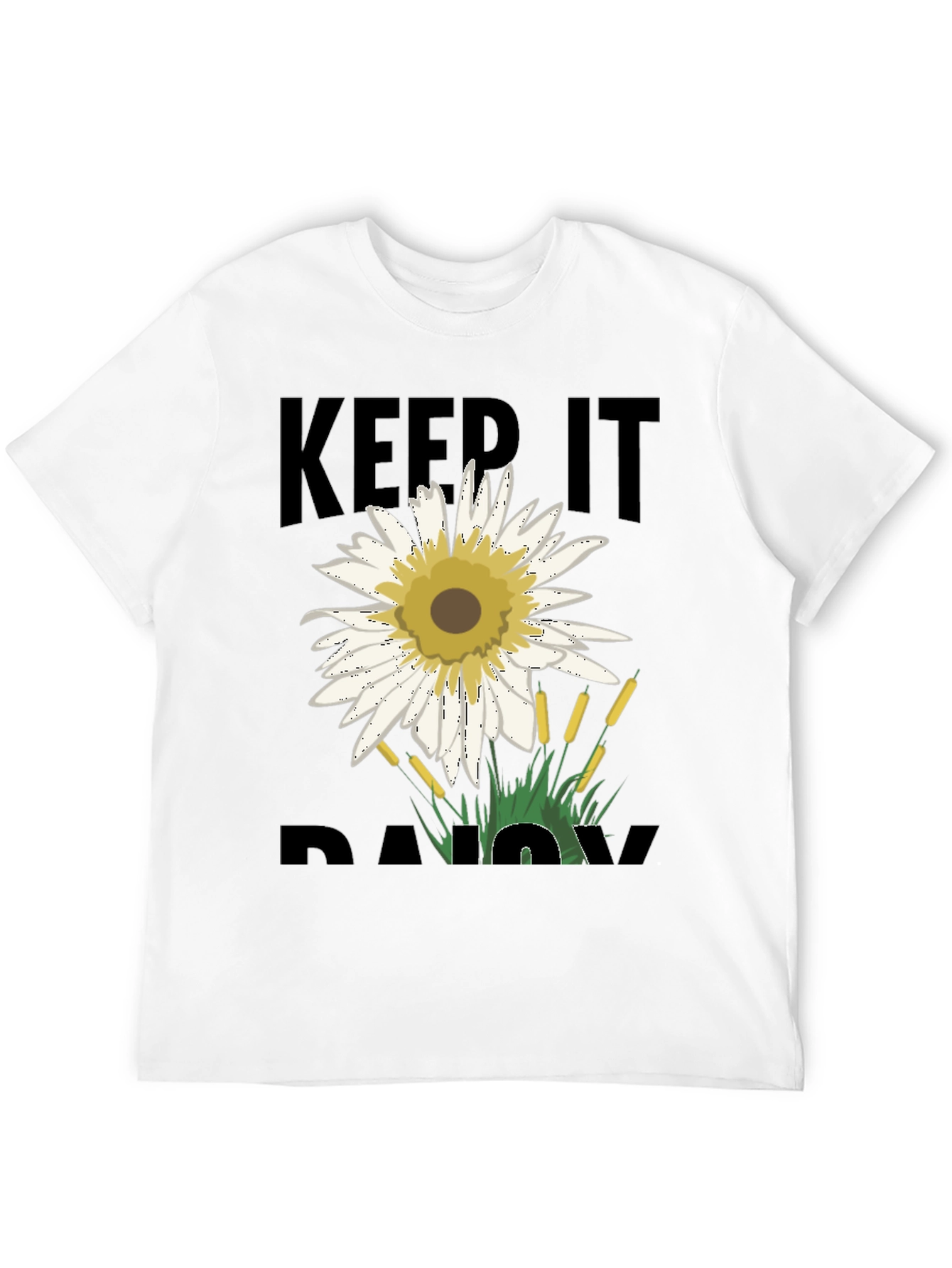 Keep It Daisy T-Shirt - Black Graphic Tee
