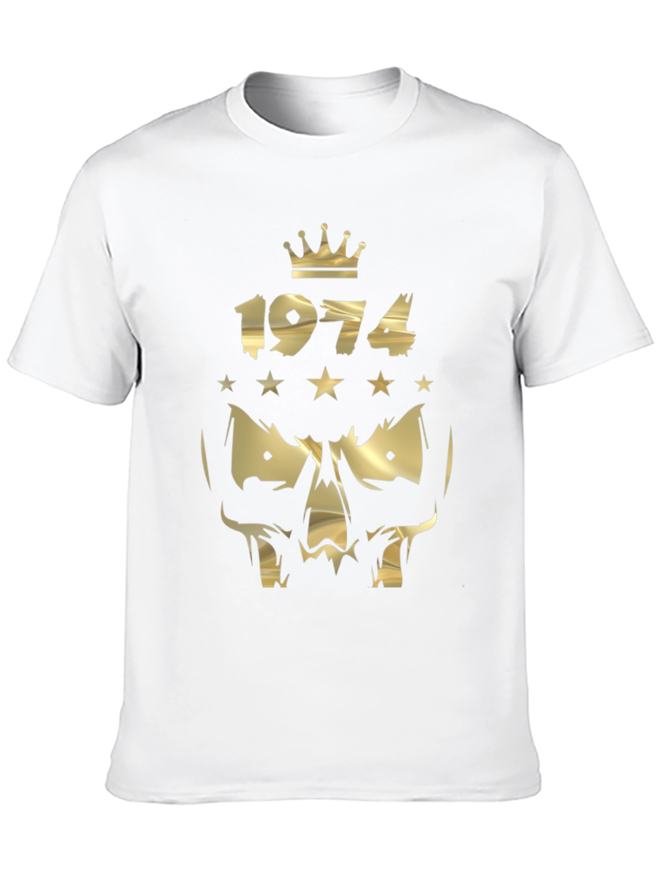 1974 Gold Skull Graphic Tee