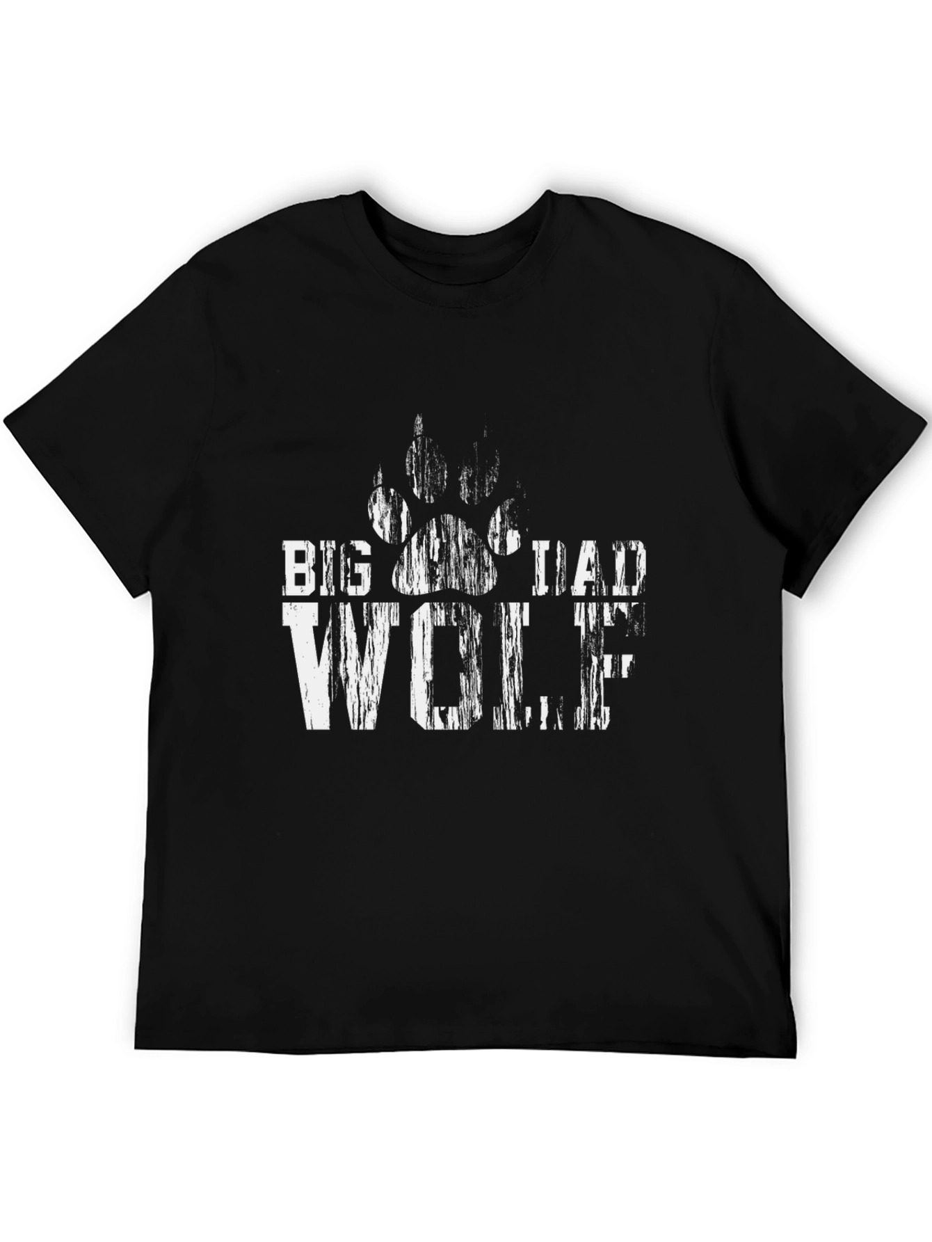 Big Dad Wolf Graphic Tee - Mens Black T-Shirt