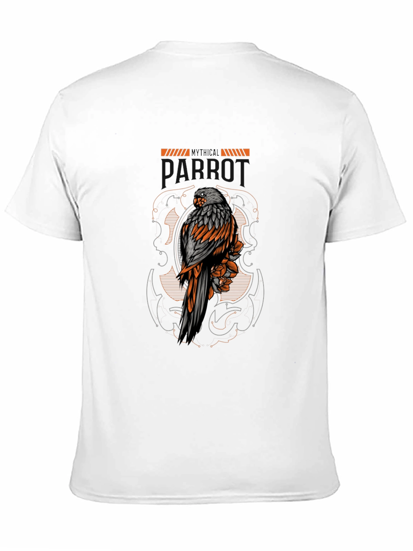 Mythical Creature T-Shirt - Bird & Floral Graphic