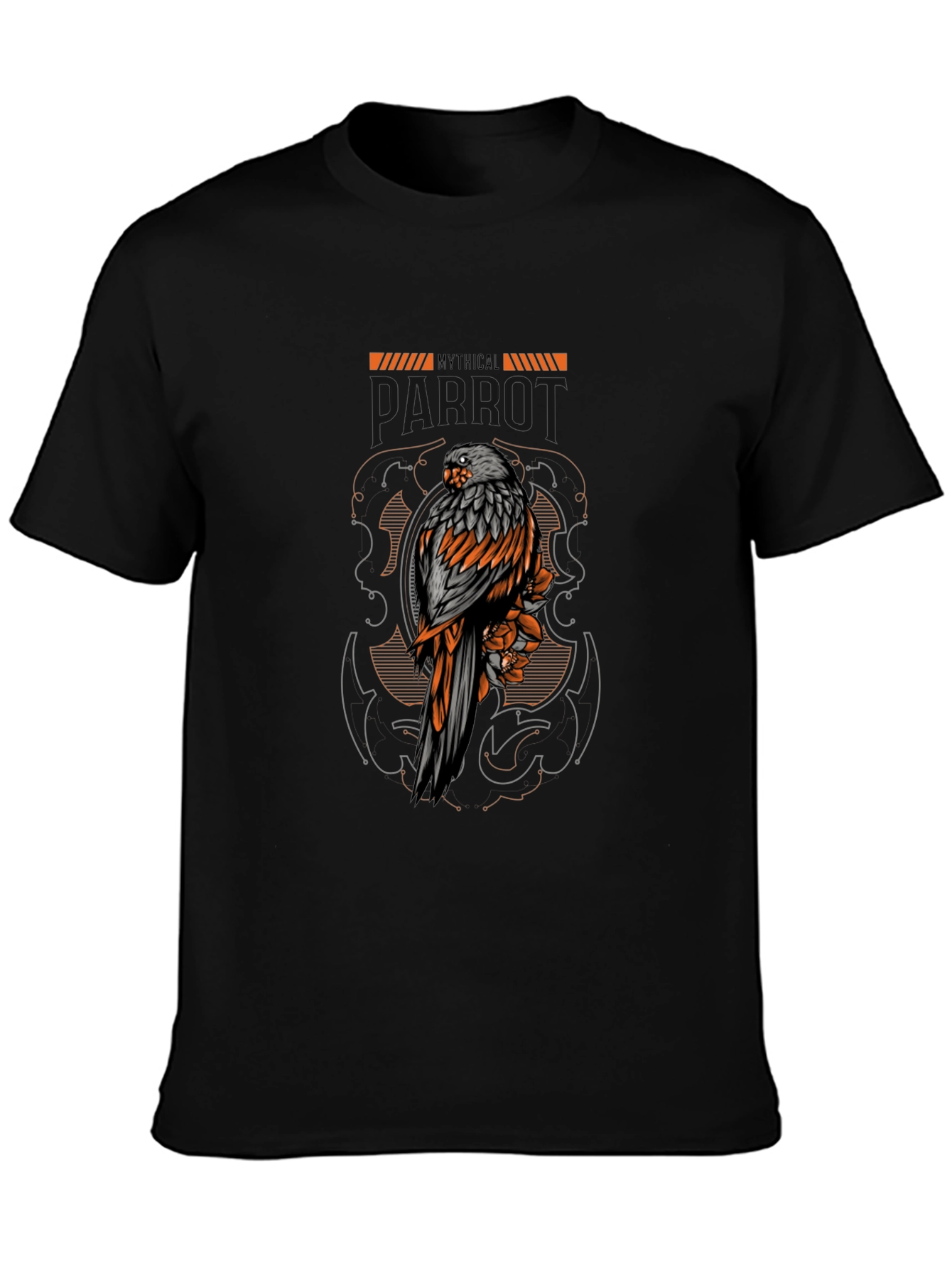 Mythical Creature T-Shirt - Bird & Floral Graphic