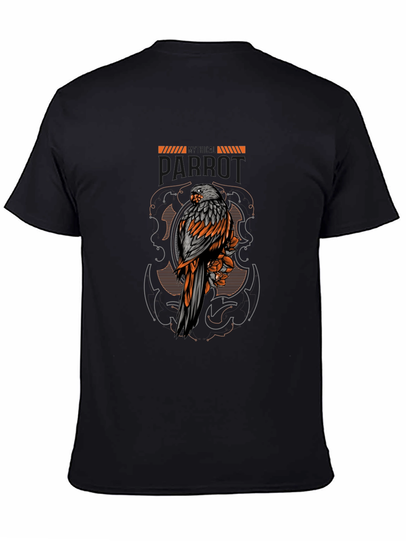 Mythical Creature T-Shirt - Bird & Floral Graphic