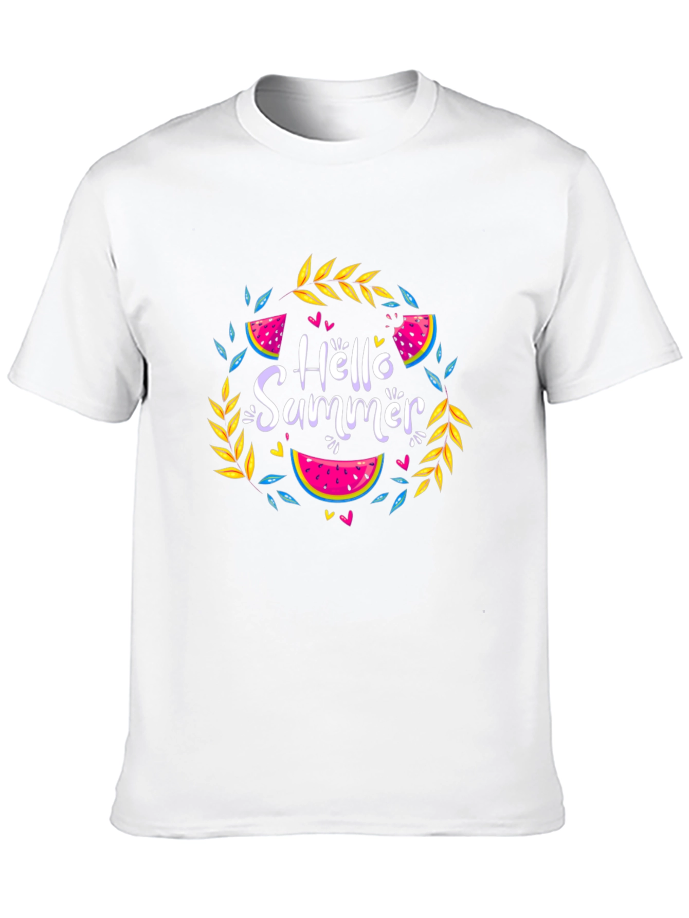 Hello Summer Black T-Shirt