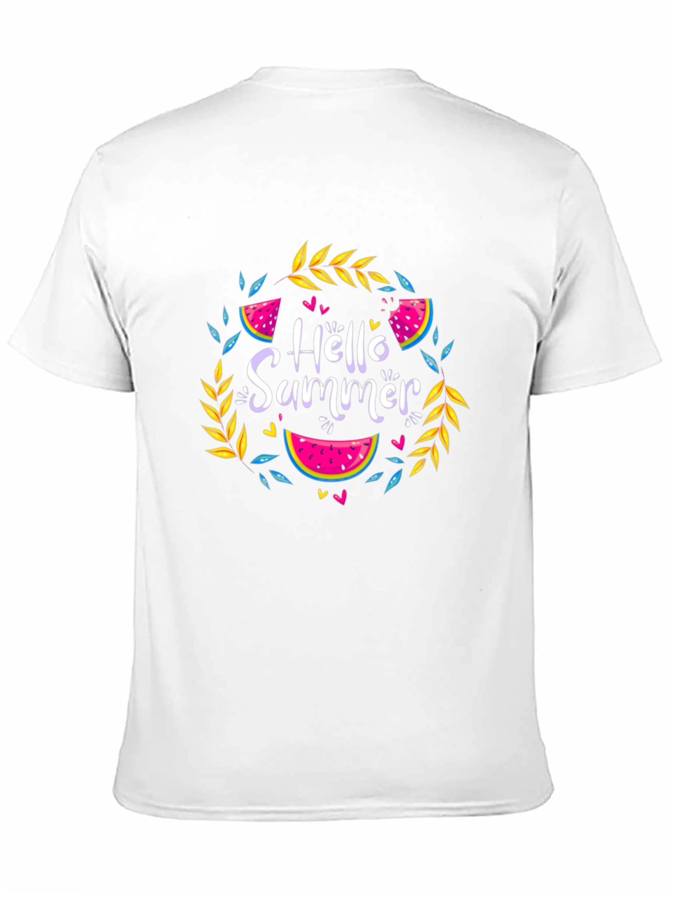 Hello Summer Black T-Shirt