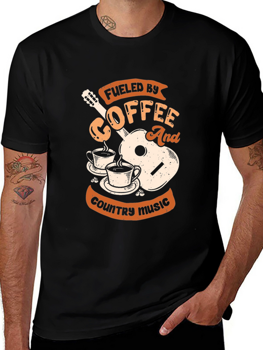 Fueled by Coffee and Country Music Graphic Tee