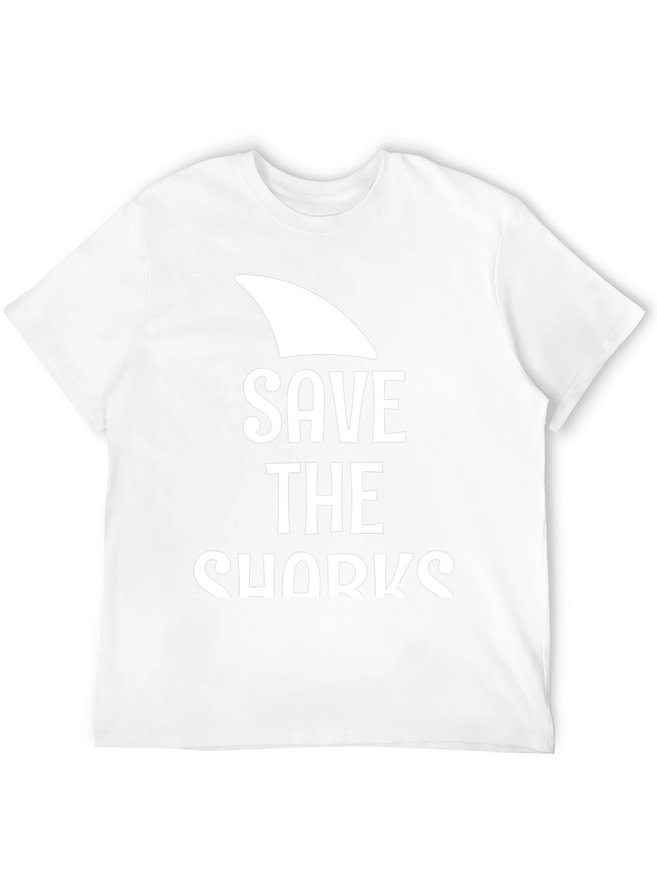 Save The Sharks Graphic T-Shirt - Black