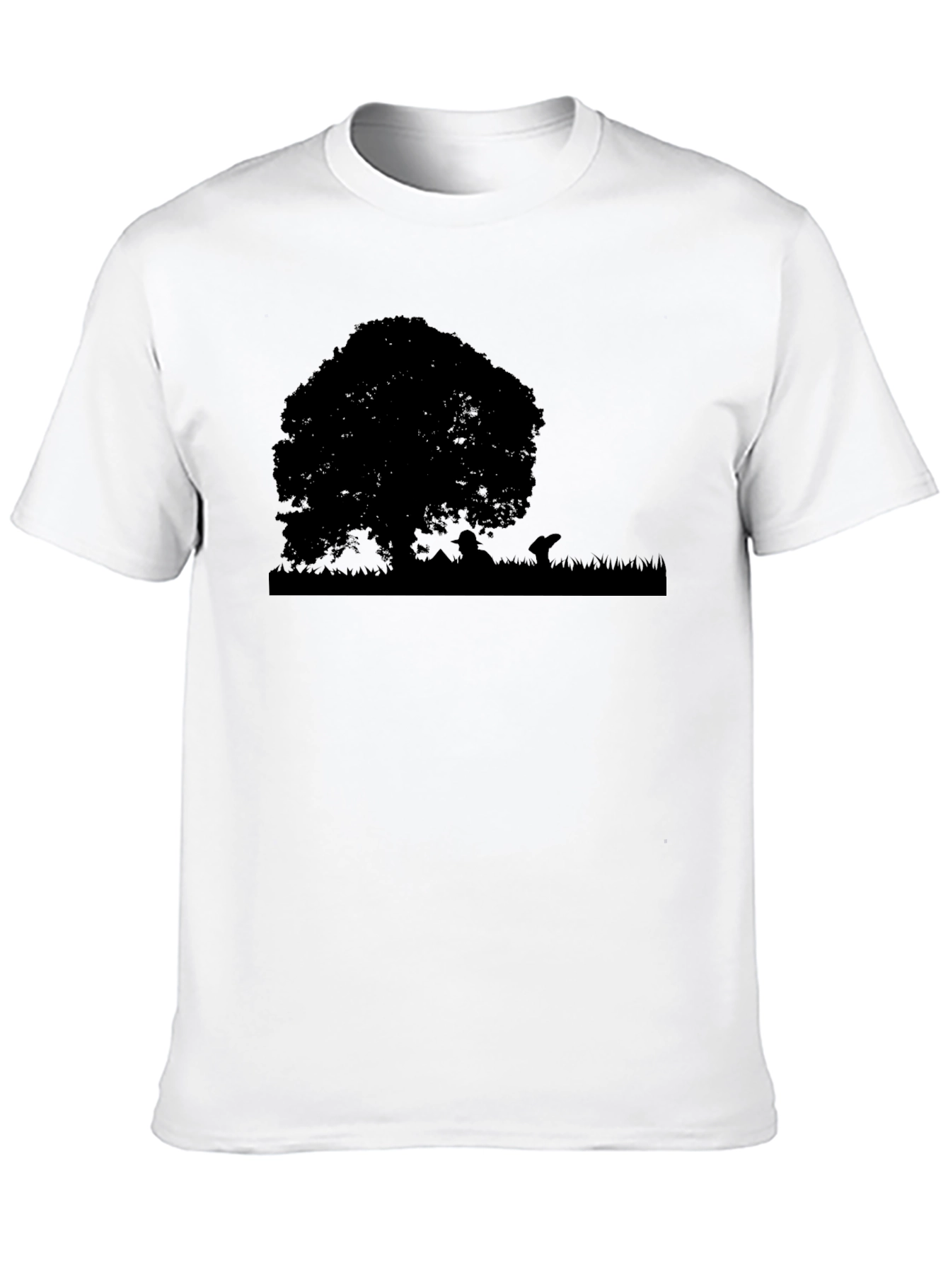 Silhouette Tree Graphic Tee - Black