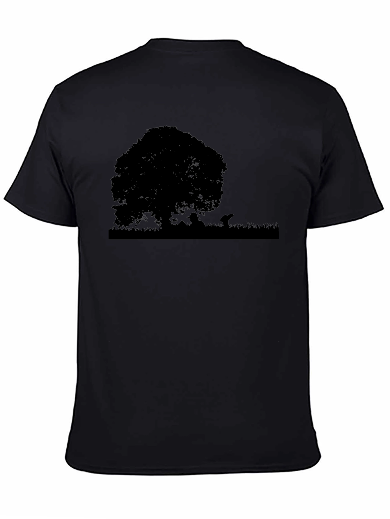 Silhouette Tree Graphic Tee - Black