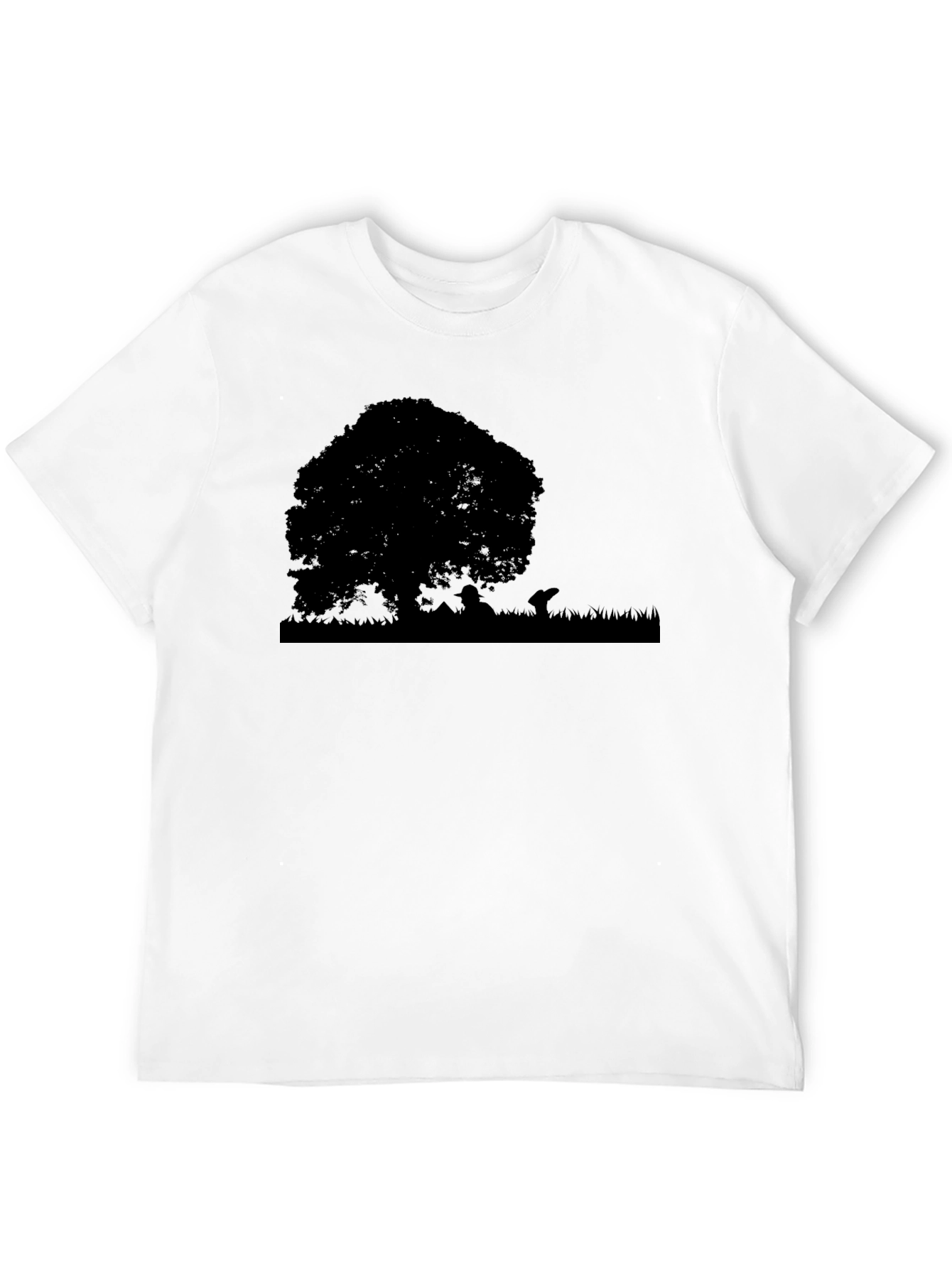 Silhouette Tree Graphic Tee - Black