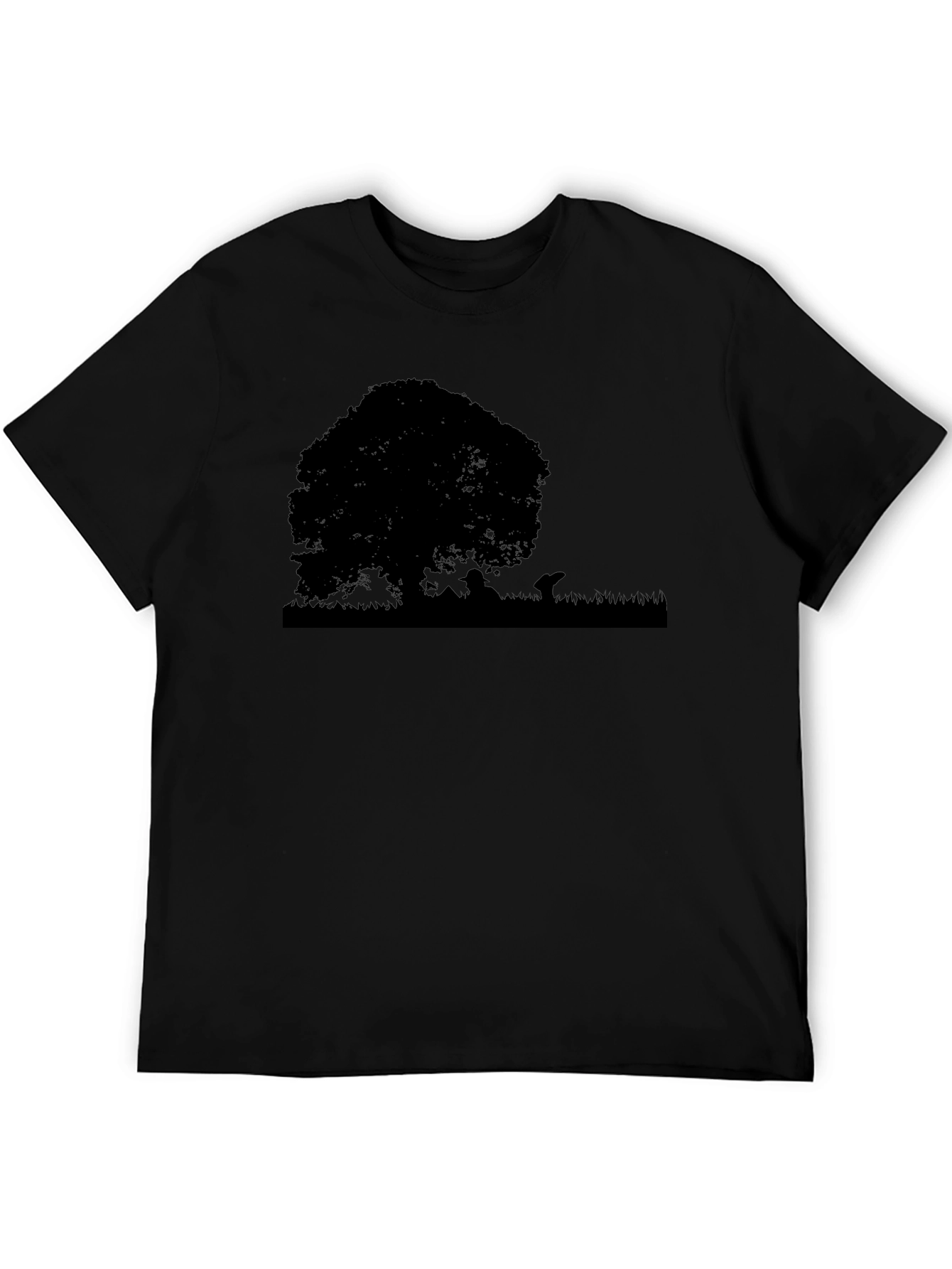Silhouette Tree Graphic Tee - Black