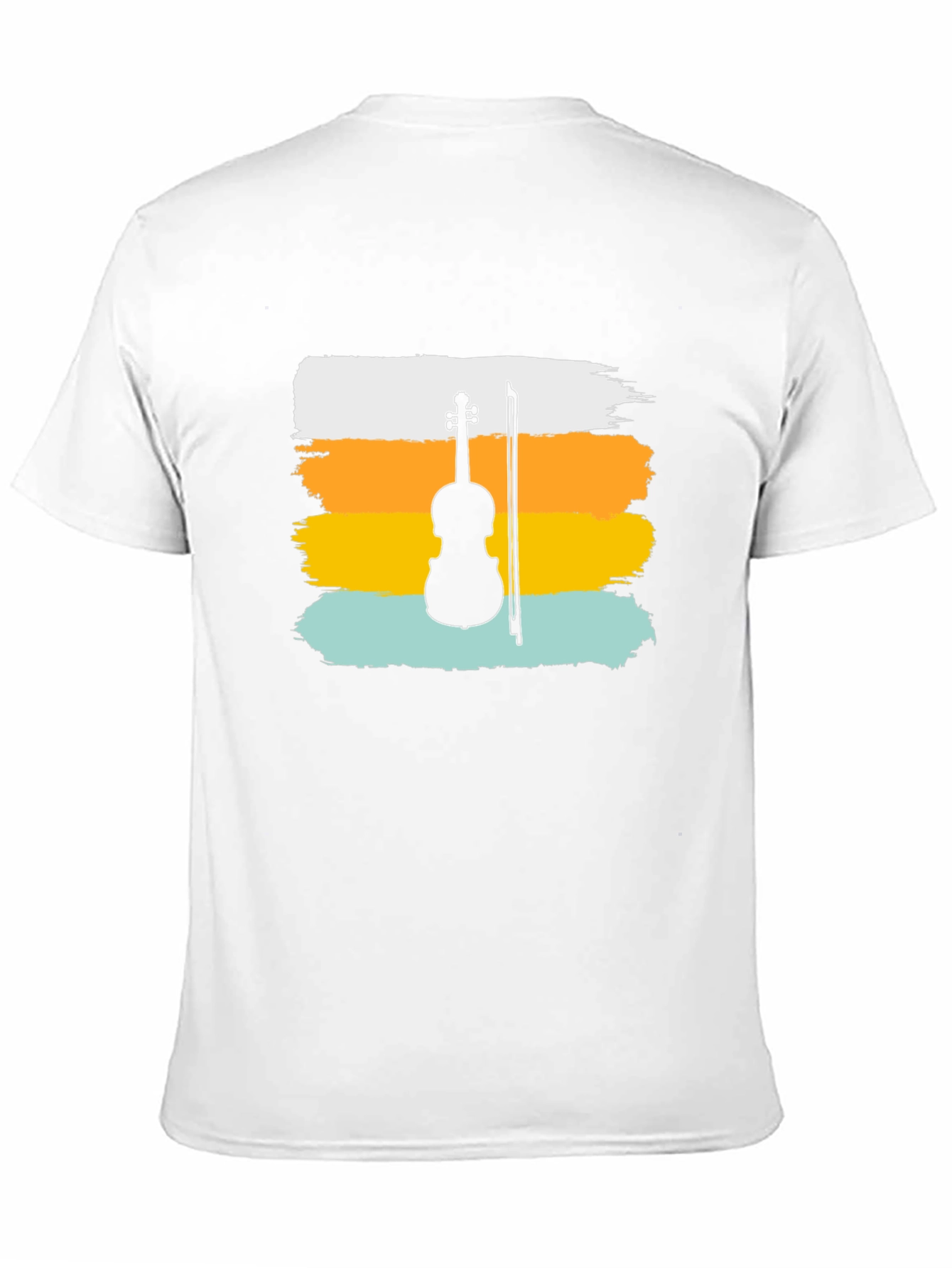 Violin Silhouette T-Shirt - Retro Style