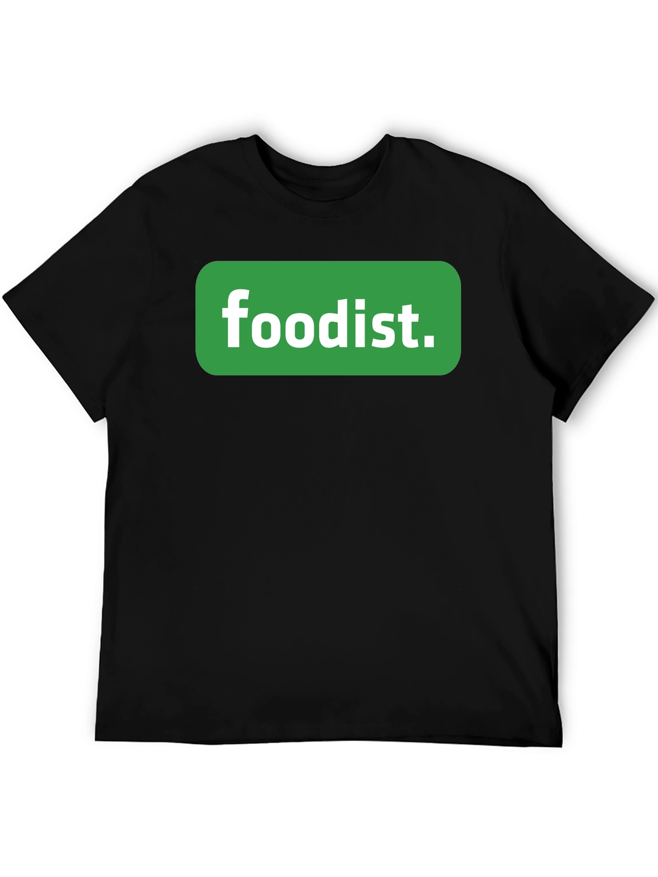 Foodist T-Shirt - Black Cotton Blend Casual Tee