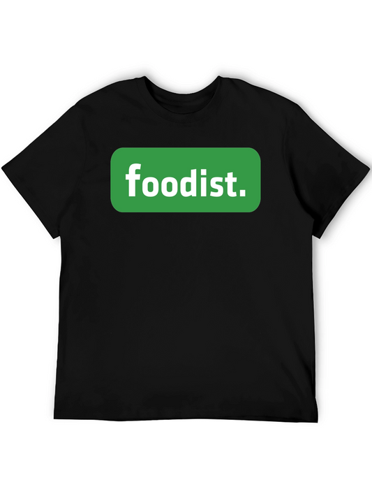 Foodist T-Shirt - Black Cotton Blend Casual Tee