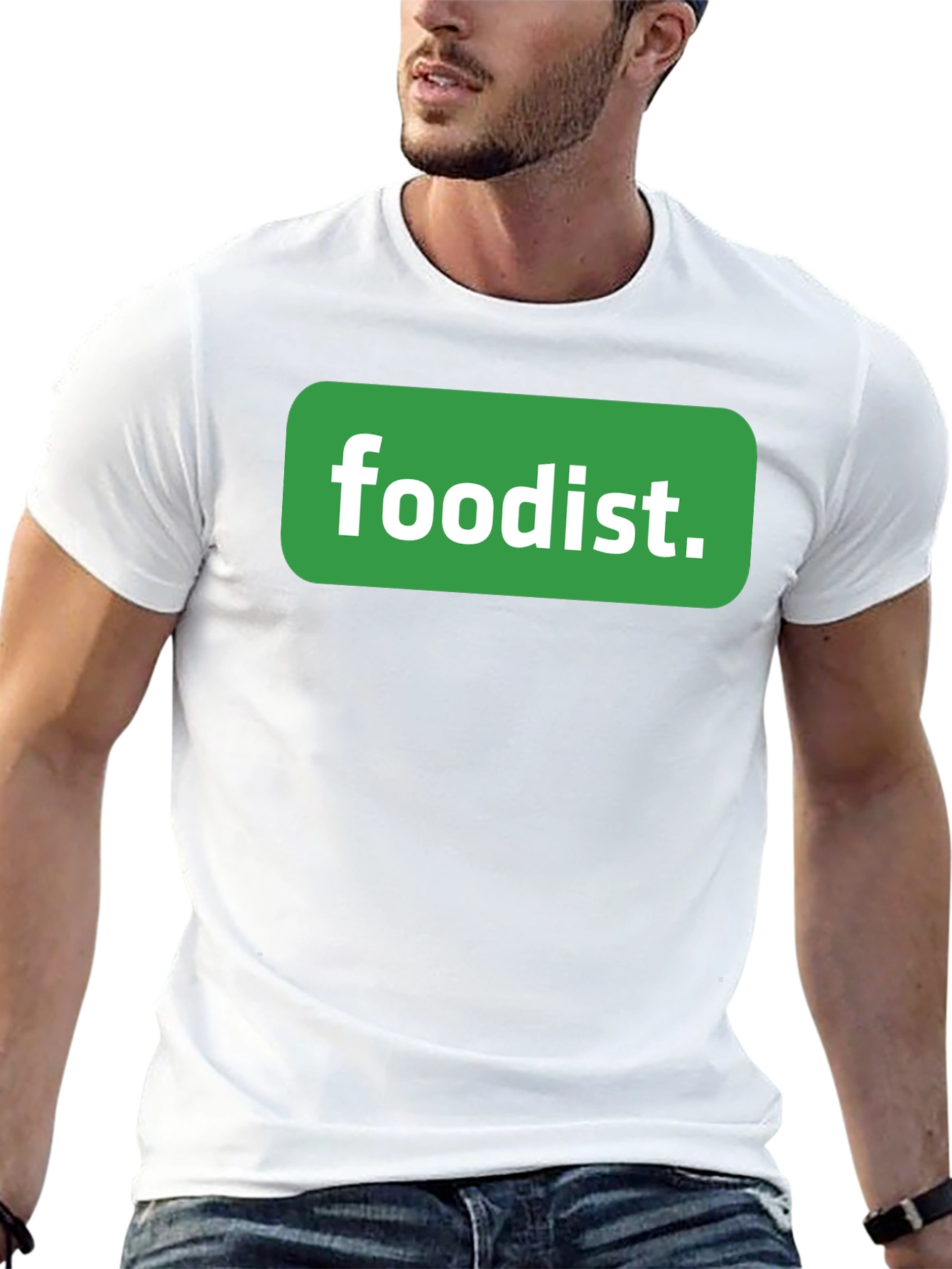 Foodist T-Shirt - Black Cotton Blend Casual Tee