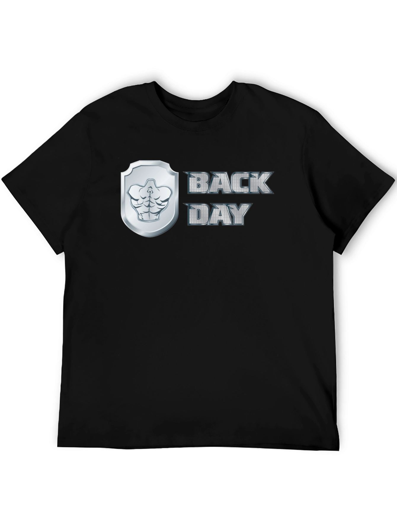 Back Day Mens Black Graphic T-Shirt
