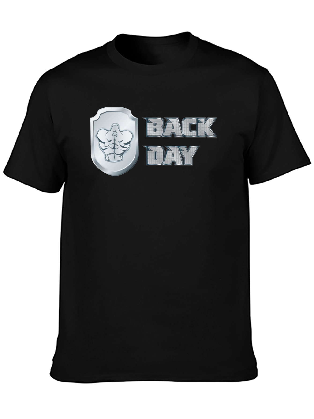 Back Day Mens Black Graphic T-Shirt