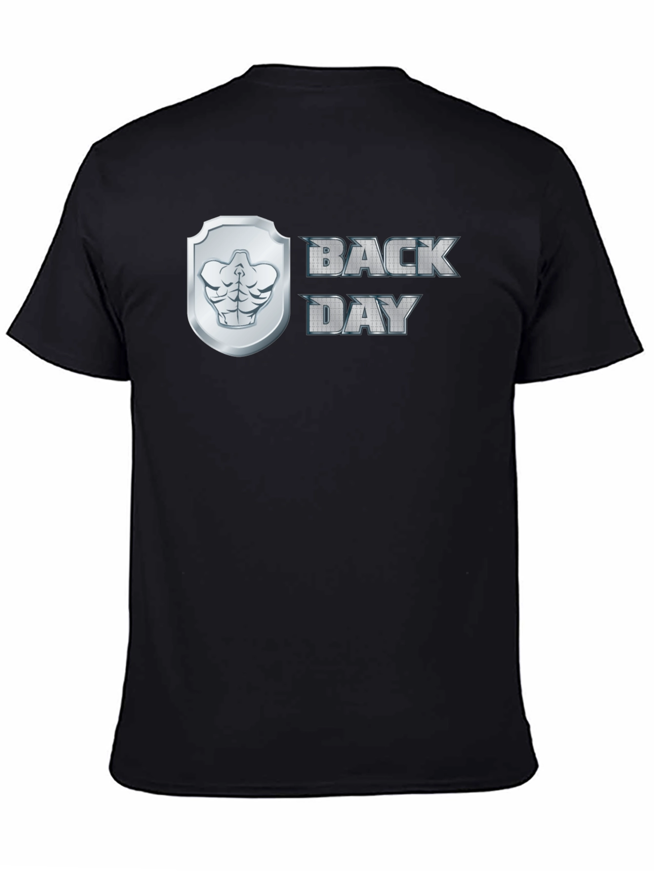 Back Day Mens Black Graphic T-Shirt