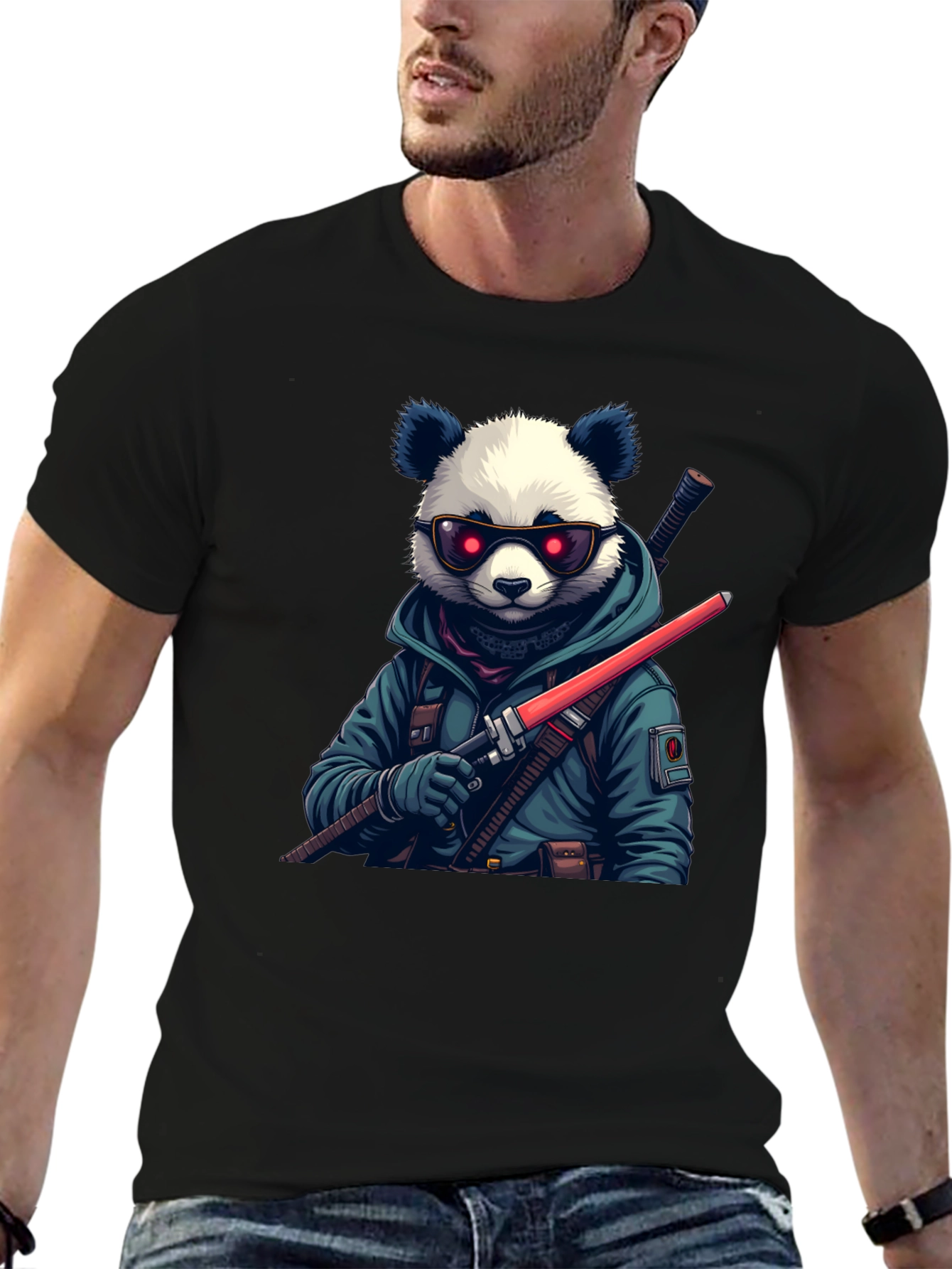 Cool Panda Warrior T-Shirt