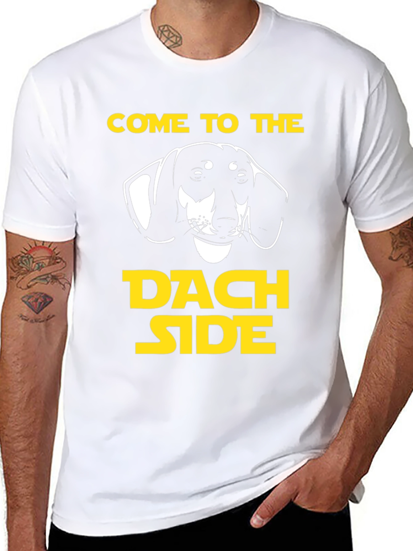 Dach Side T-Shirt - Funny Dachshund Tee