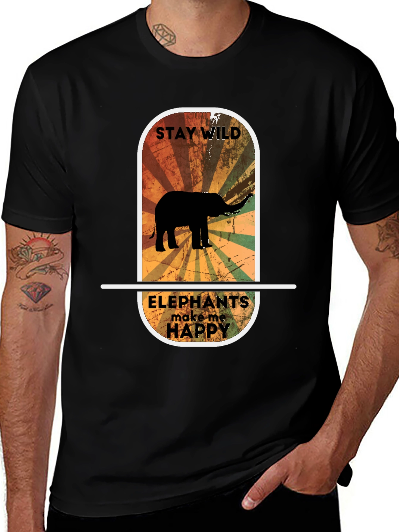 Stay Wild Elephant Graphic Tee