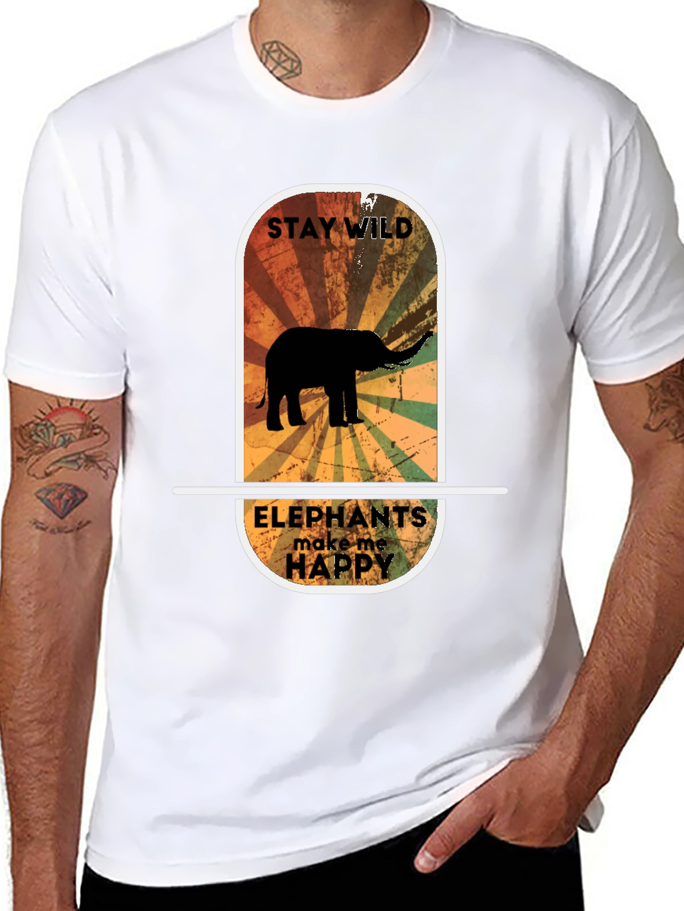 Stay Wild Elephant Graphic Tee