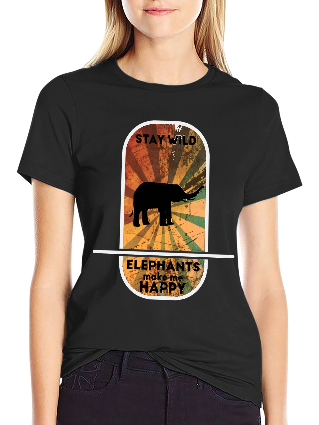 Stay Wild Elephant Graphic Tee