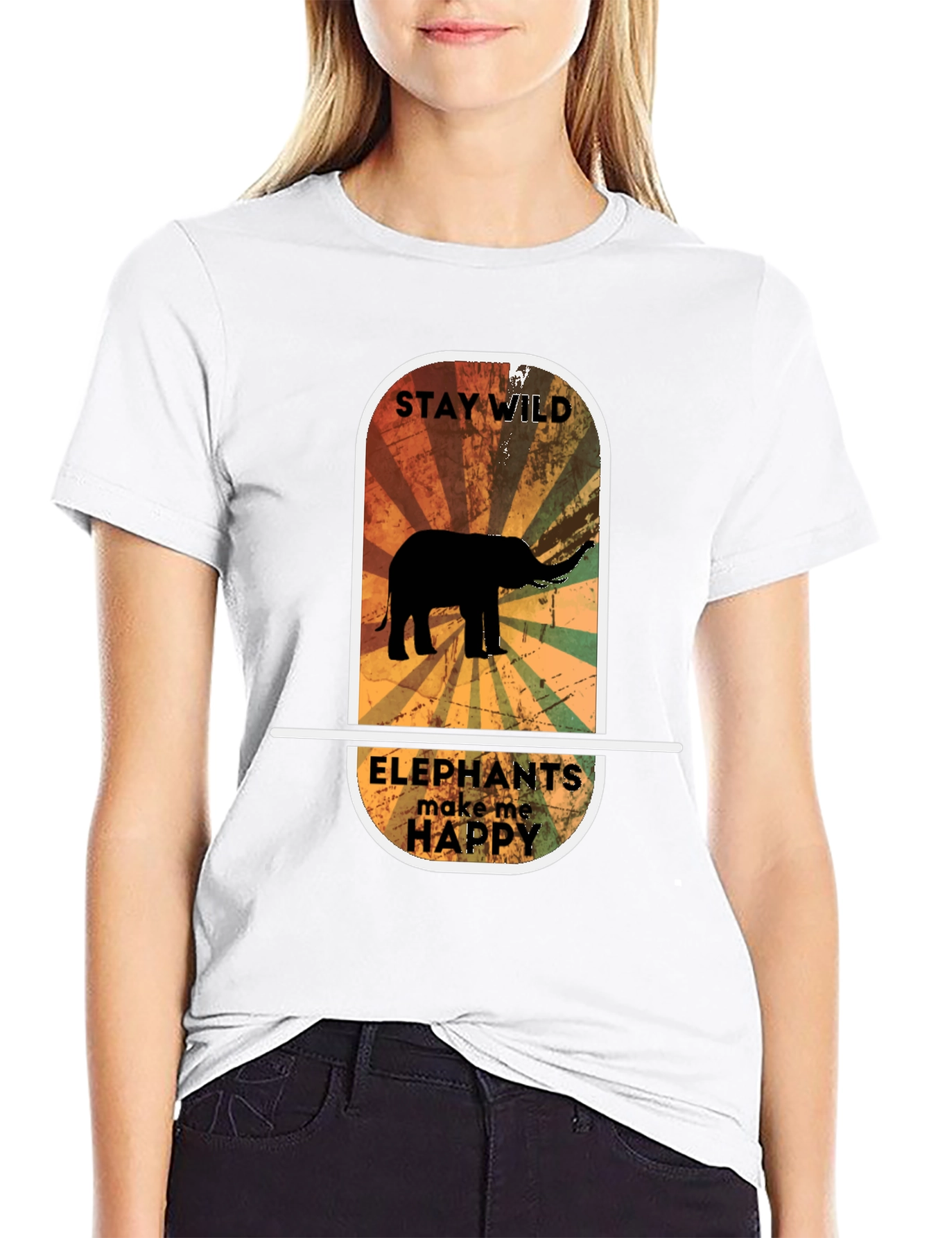Stay Wild Elephant Graphic Tee