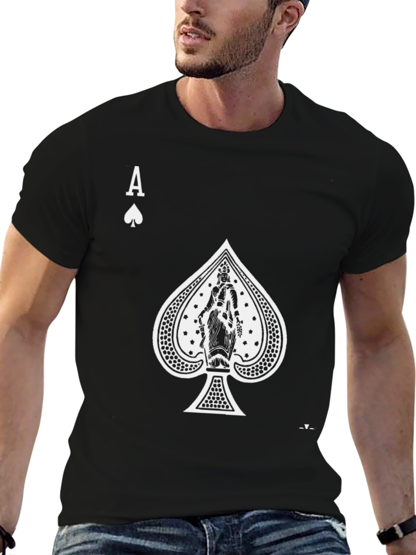 Ace of Spades Graphic Black T-Shirt