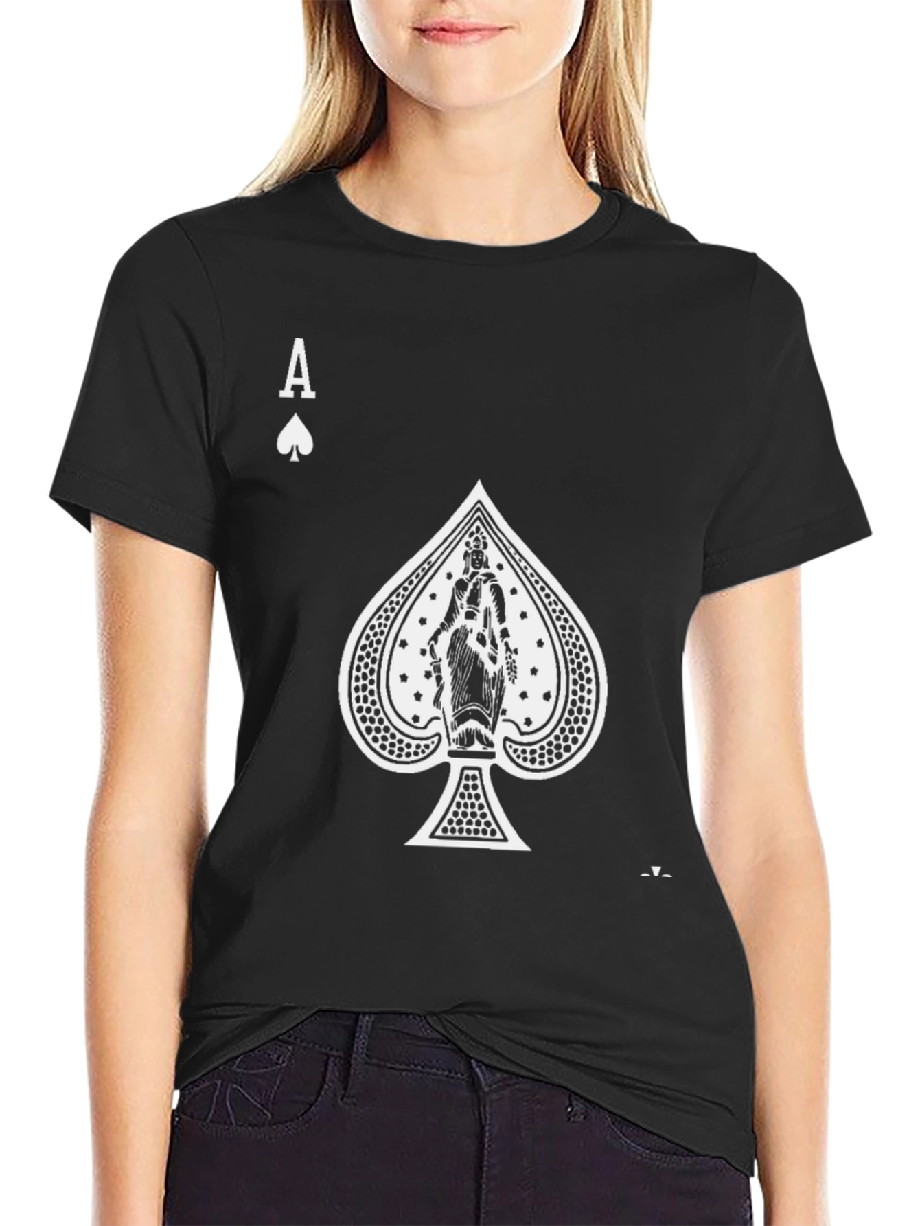 Ace of Spades Graphic Black T-Shirt
