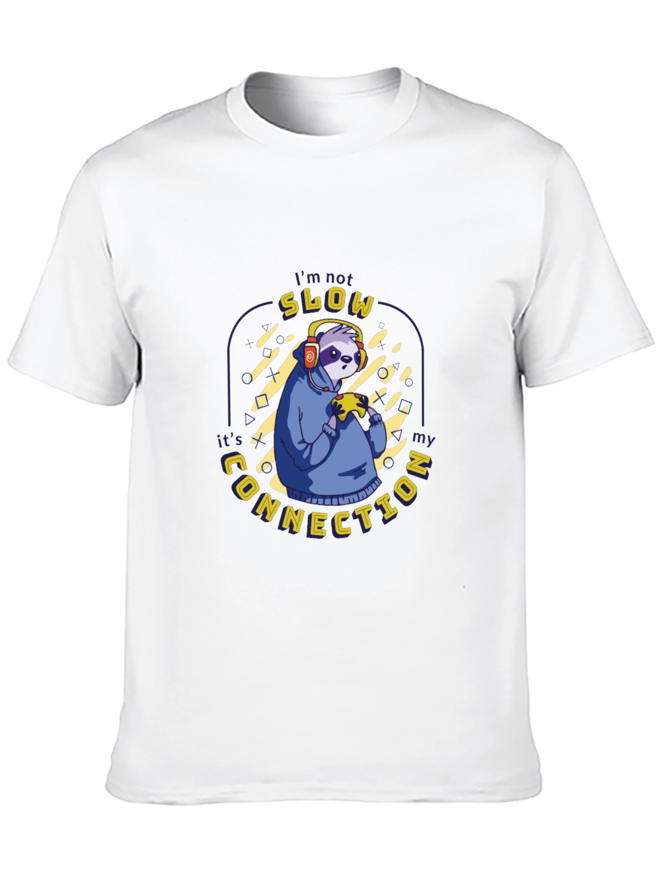 Funny Sloth Gamer T-Shirt - Im Not Slow