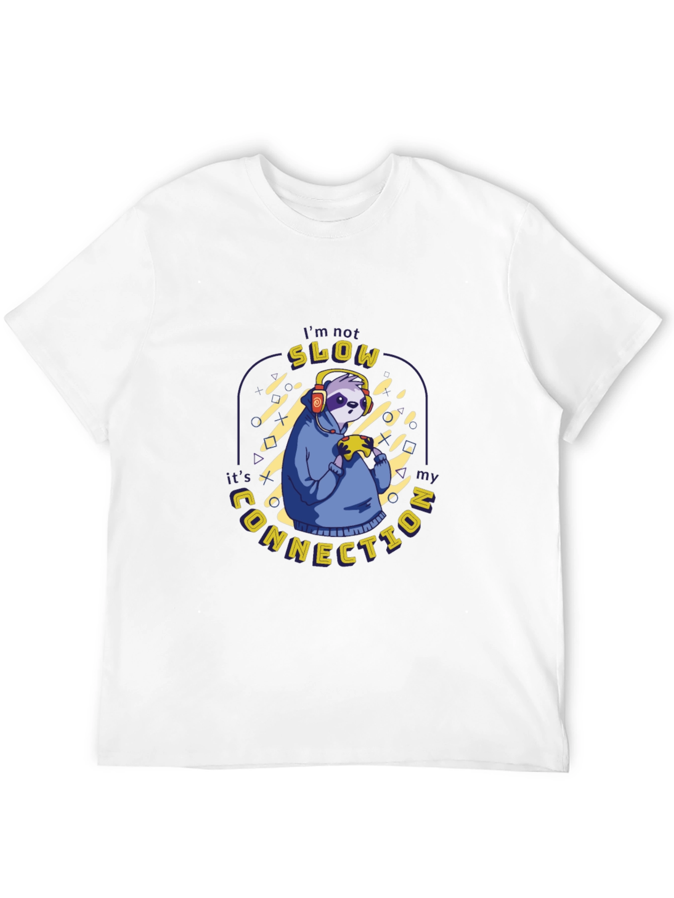 Funny Sloth Gamer T-Shirt - Im Not Slow