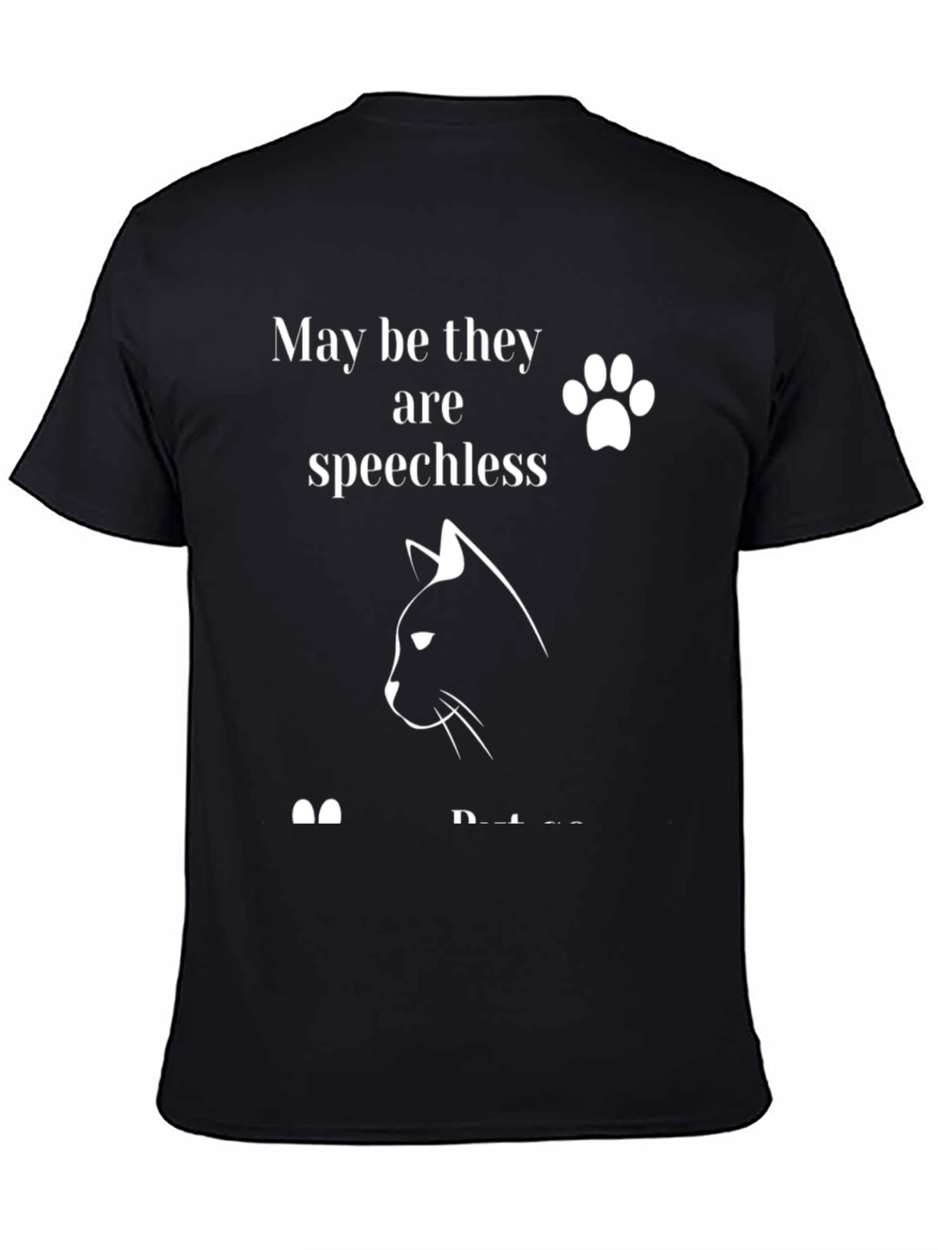 Cat Lover Graphic T-Shirt: Speechless But Loved