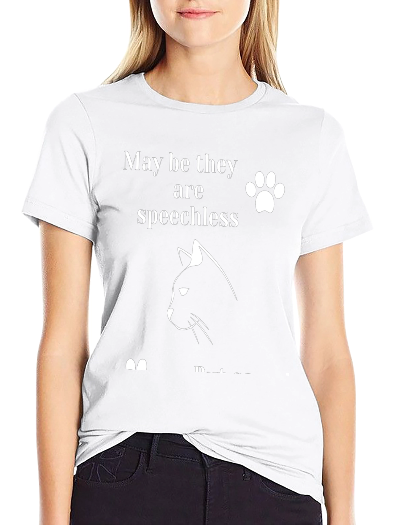 Cat Lover Graphic T-Shirt: Speechless But Loved