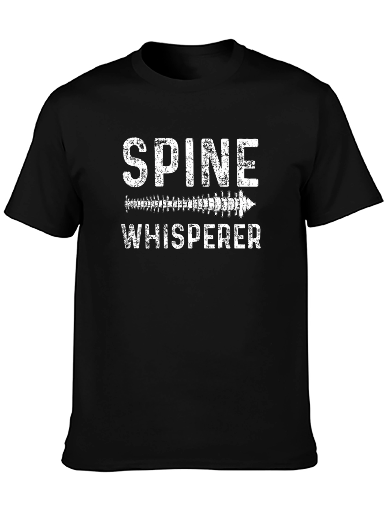Spine Whisperer Black T-Shirt