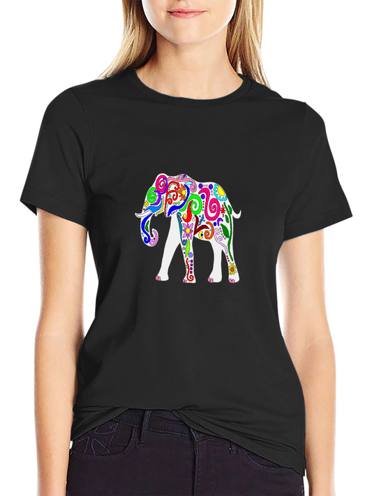 Elephant Graphic T-Shirt - Black