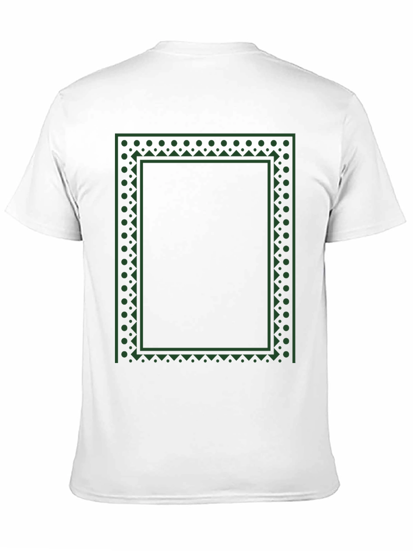 Geometric Border T-Shirt - Modern Style