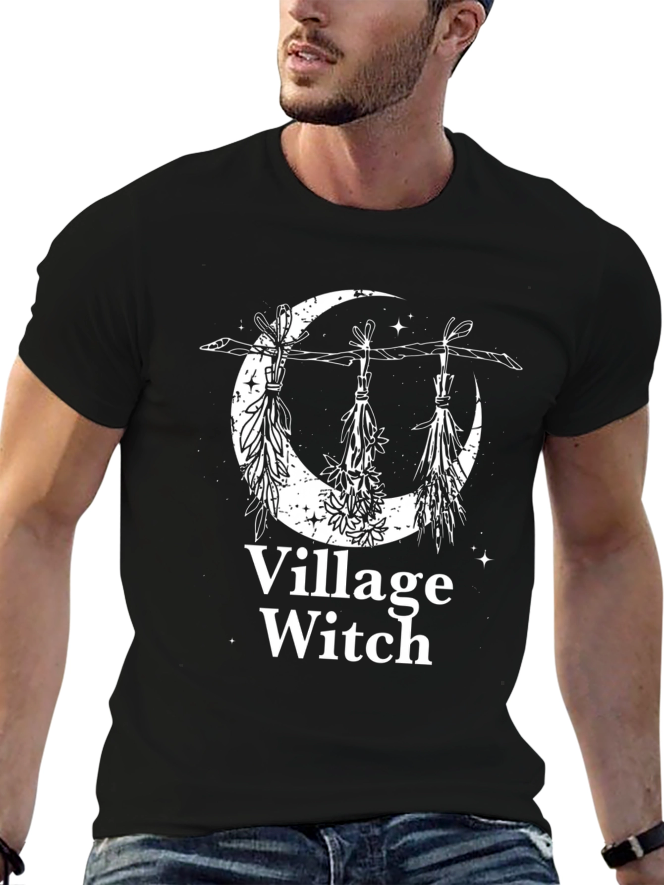 Village Witch T-Shirt - Black Graphic Tee