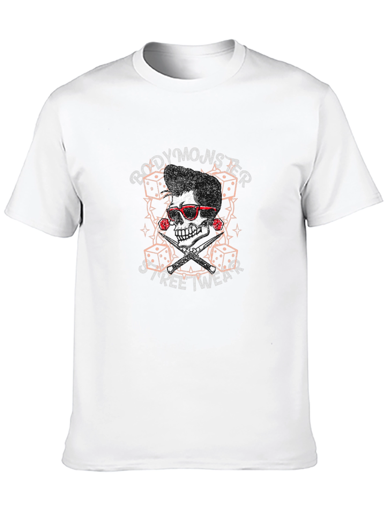 Body Monster Streetwear T-Shirt - Skull Design