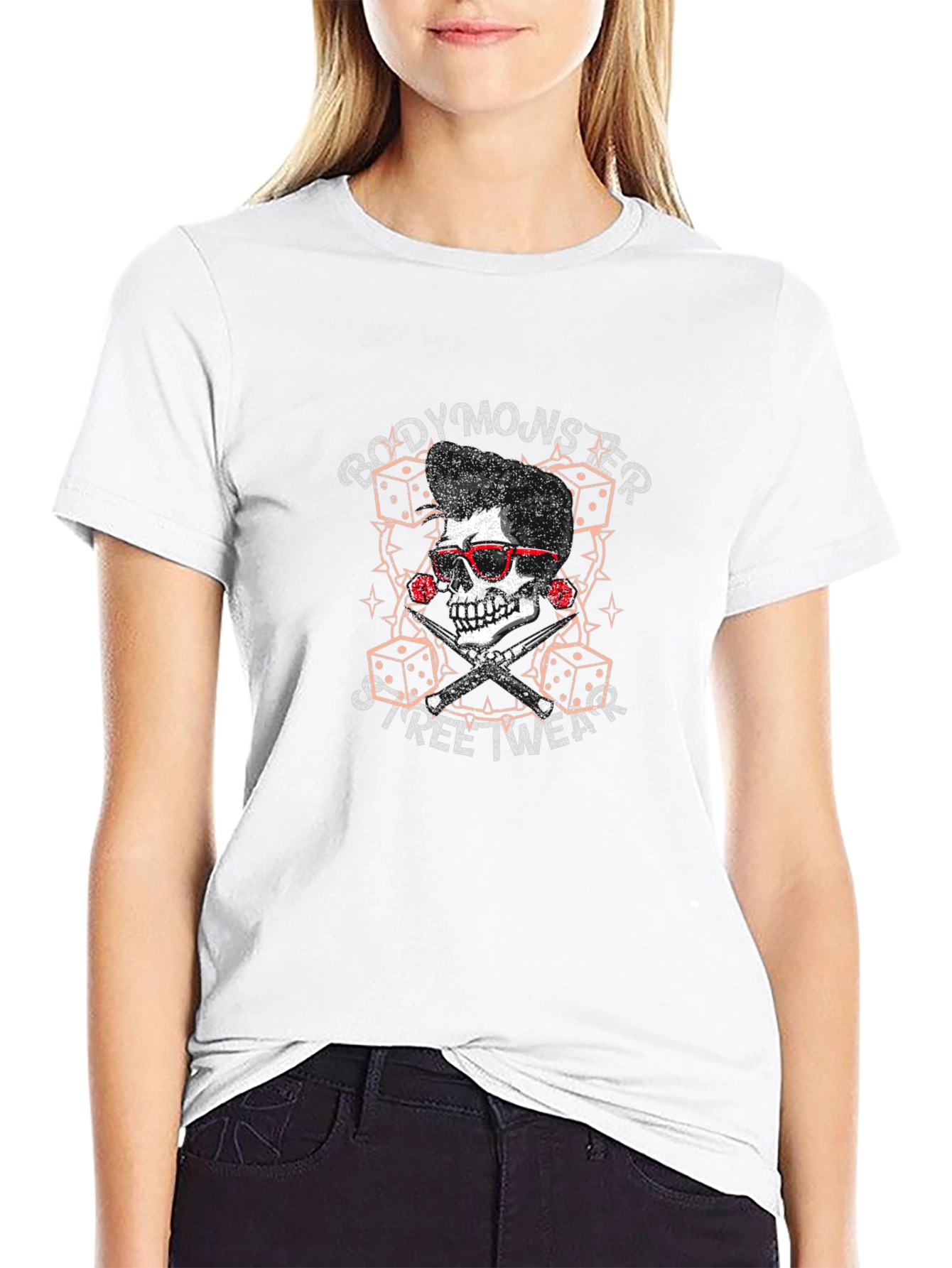 Body Monster Streetwear T-Shirt - Skull Design