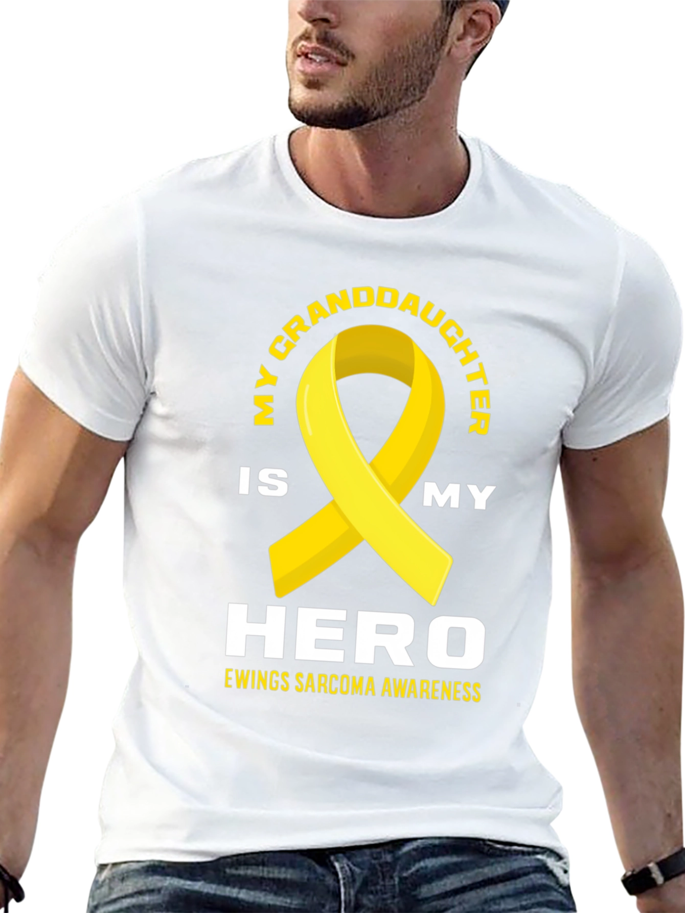 My Granddaughter is My Hero Ewing Sarcoma Awareness T-Shirt