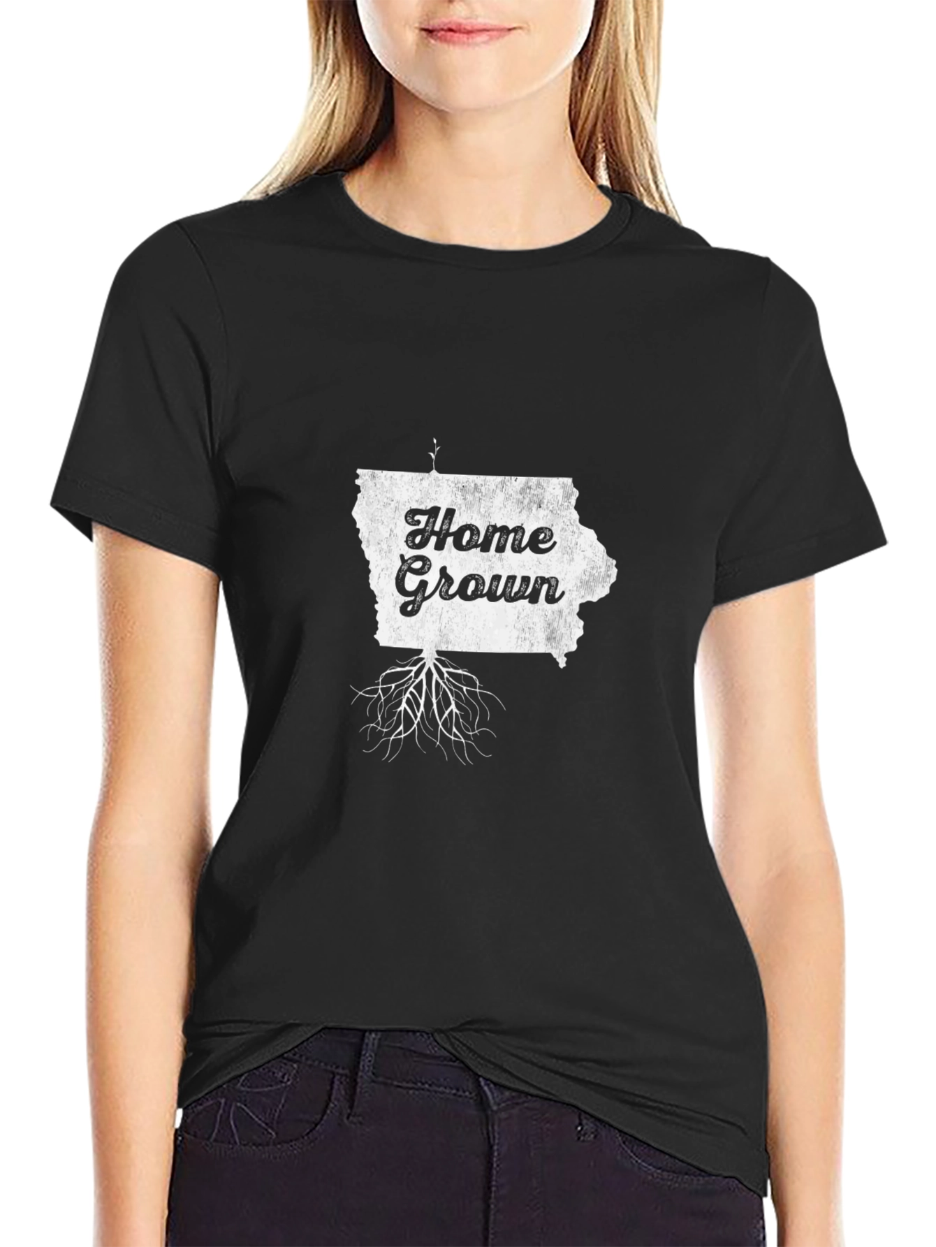 Home Grown Iowa State Pride T-Shirt - Black