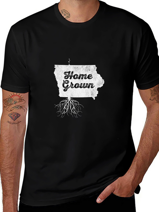 Home Grown Iowa State Pride T-Shirt - Black