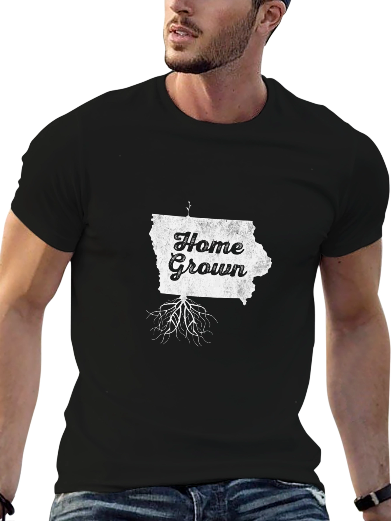 Home Grown Iowa State Pride T-Shirt - Black