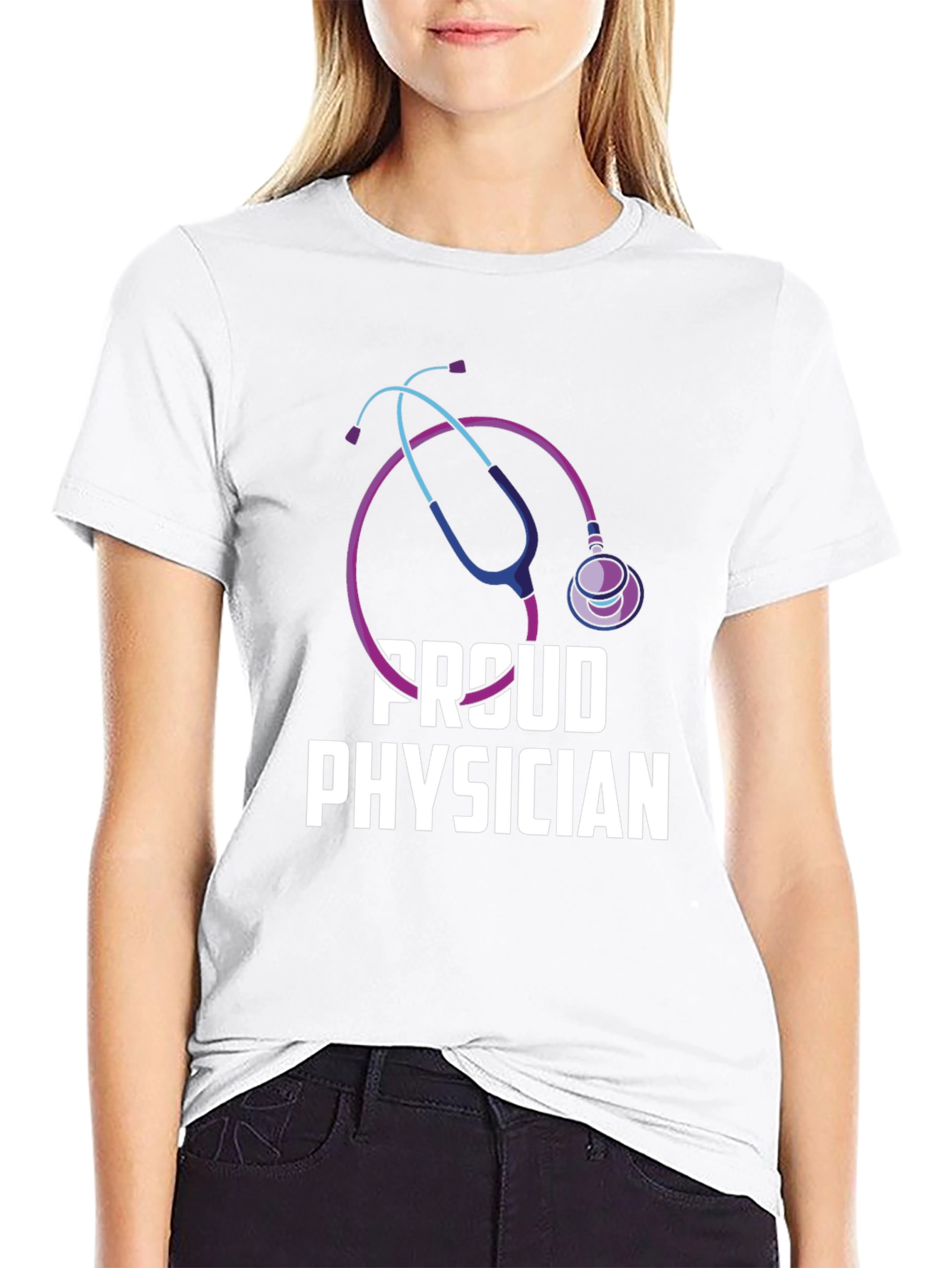 Proud Physician Black T-Shirt
