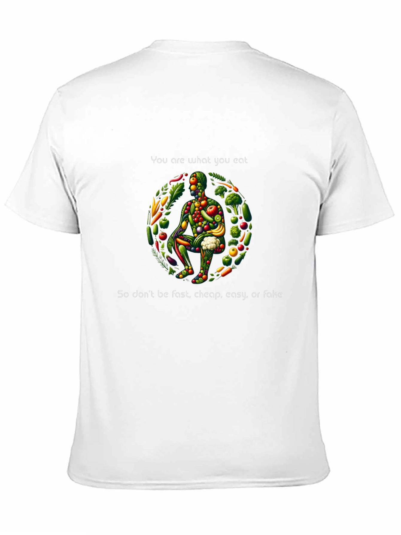 You Are What You Eat Black Graphic Tee