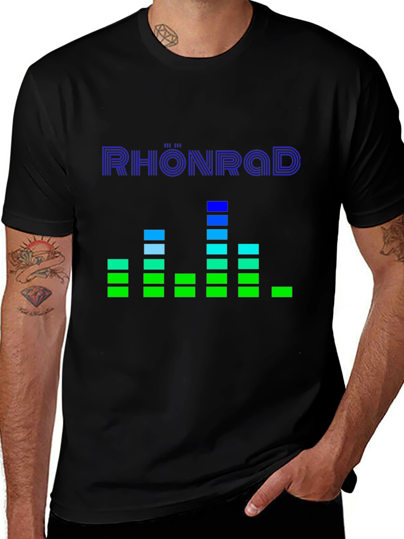 Rhöönrad T-Shirt - Graphic Equalizer Design