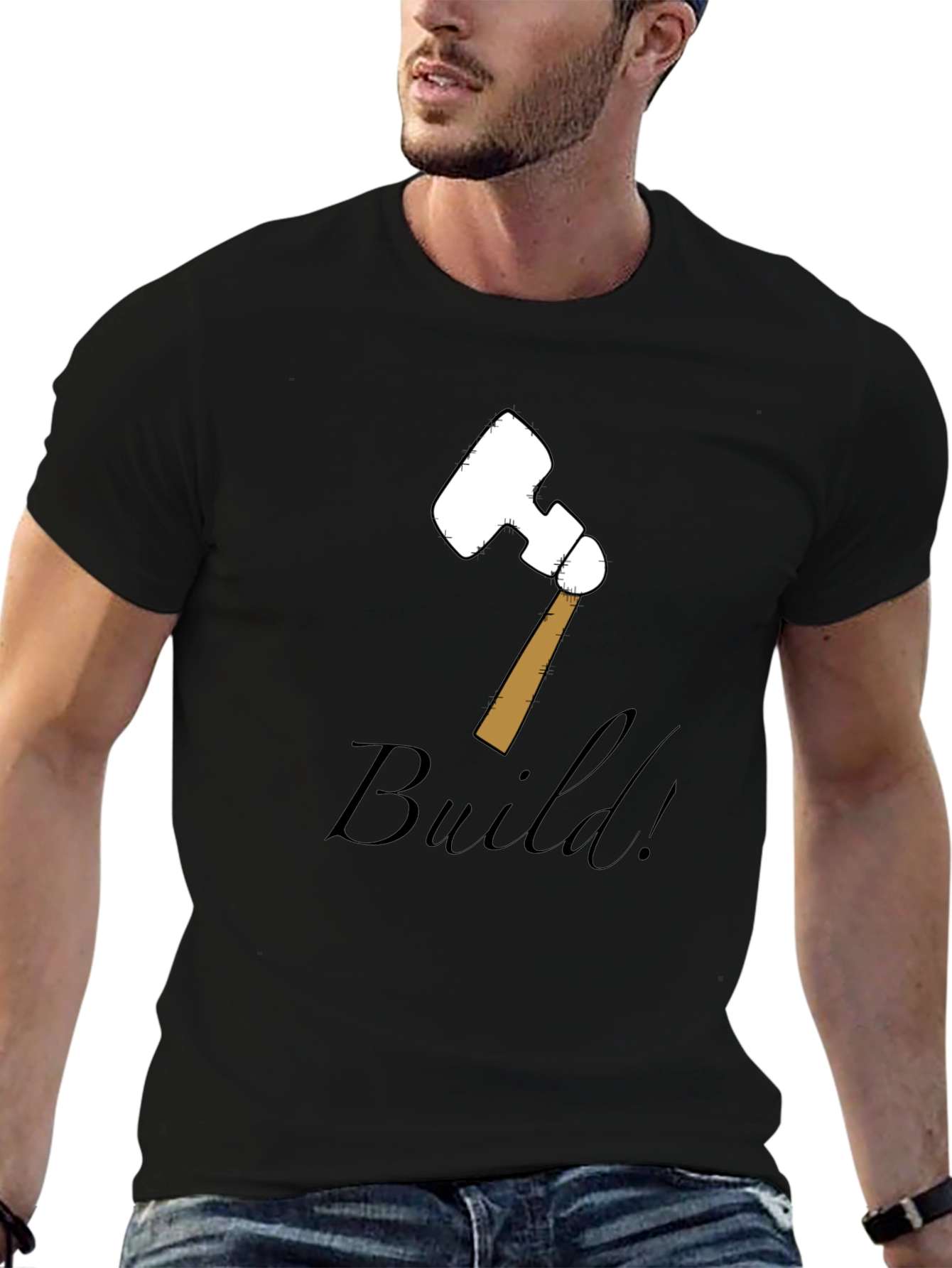 Build! Graphic Tee - Hammer Design