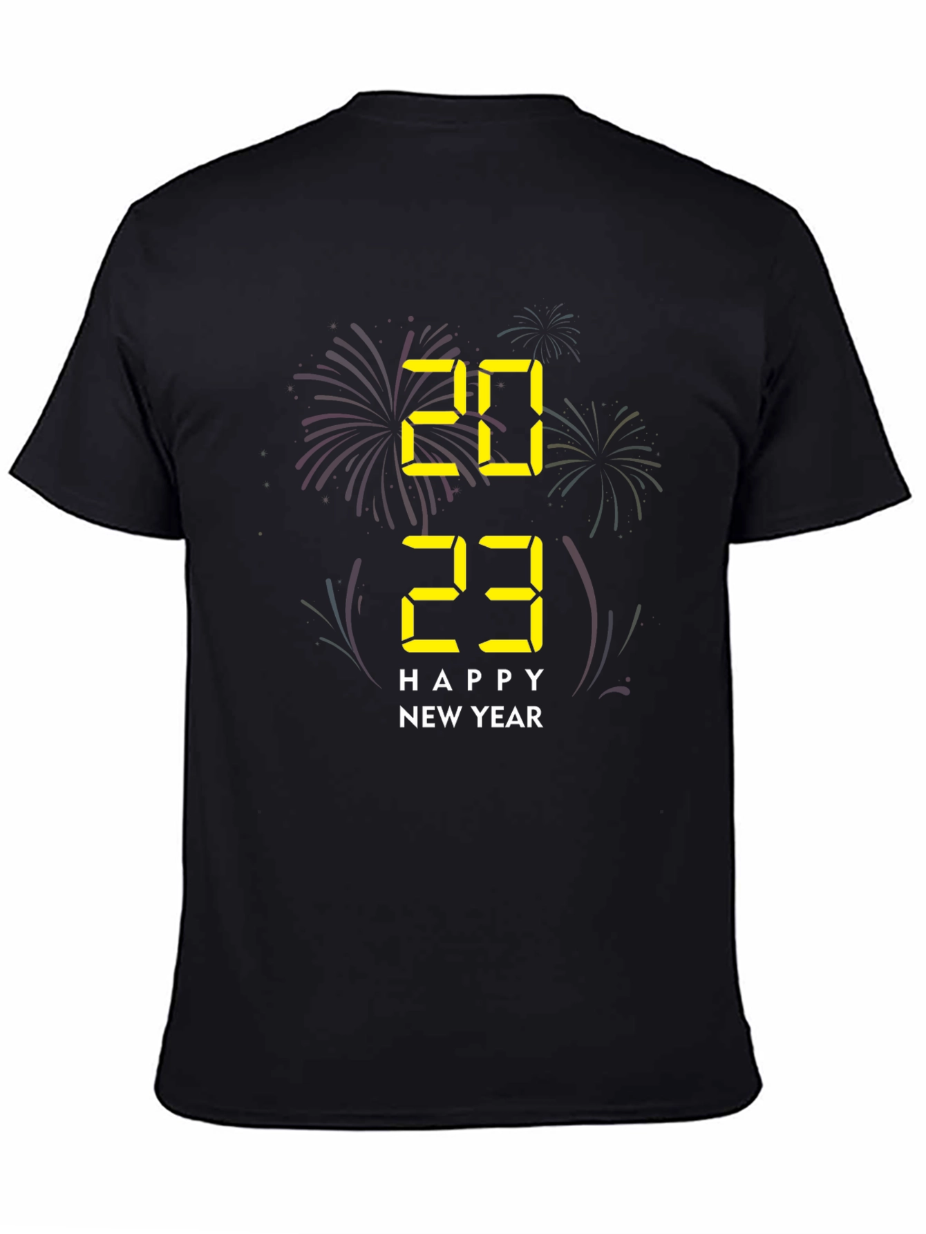 Happy New Year 2023 Black T-Shirt