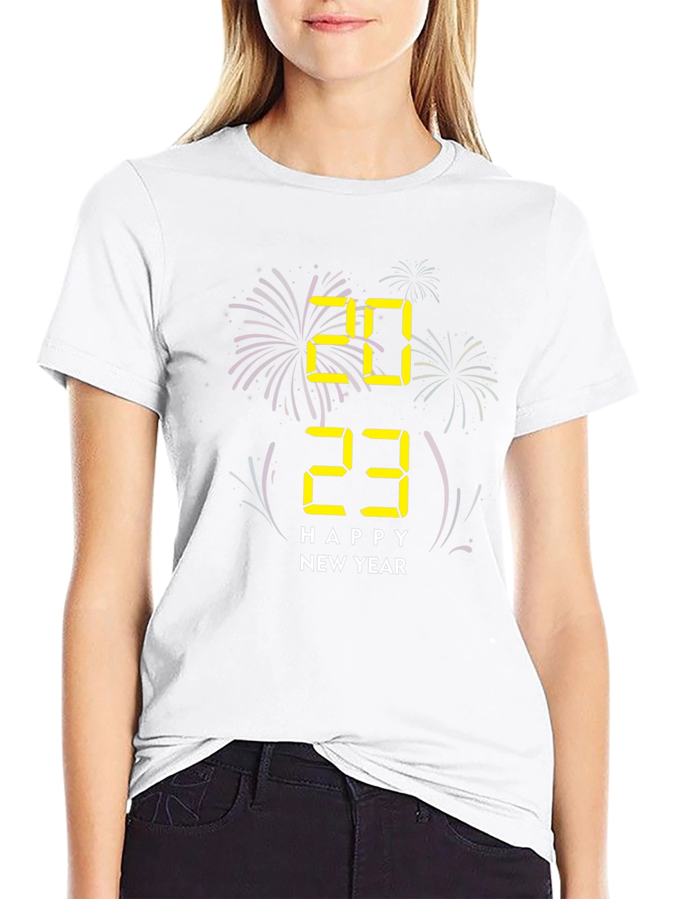 Happy New Year 2023 Black T-Shirt